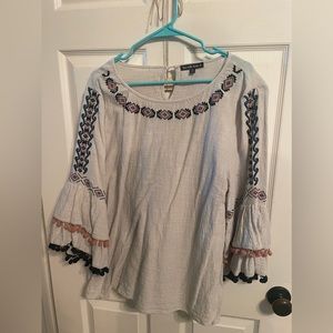 See N Be Seen White Blouse